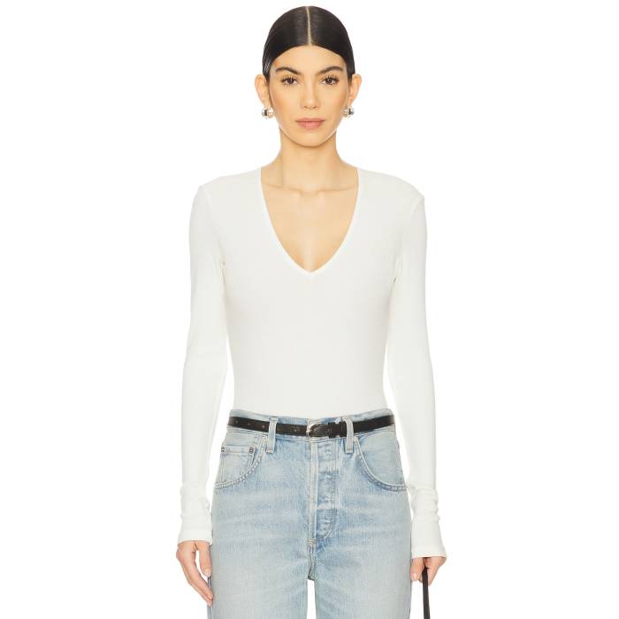 シチズンズオブヒューマニティ Citizens Of Humanity 【 Helsa Deep V Bodysuit Women Pashmina 】 ディープ ボディースーツ レディースファッション トップス その他 レディース
