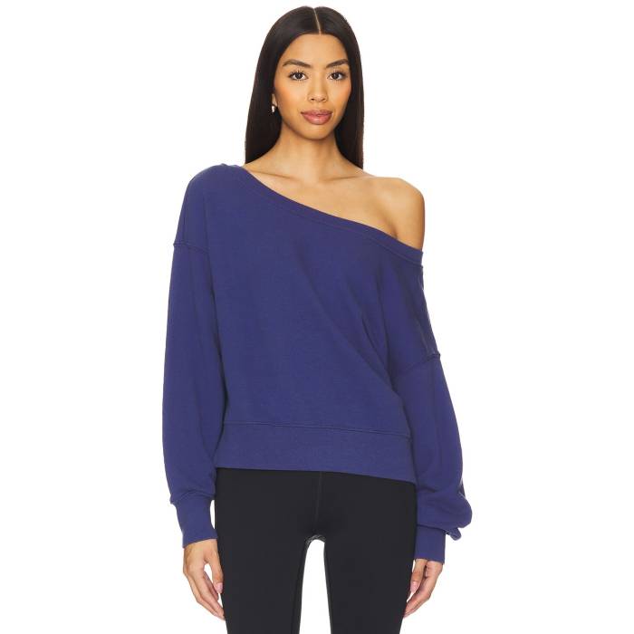 スピリチュアルギャングスター Spiritual Gangster 【 La Vida Off Shoulder Women Indigo 】 ロサンゼルス レディースファッション トップス その他 レディース 藍色・インディゴ