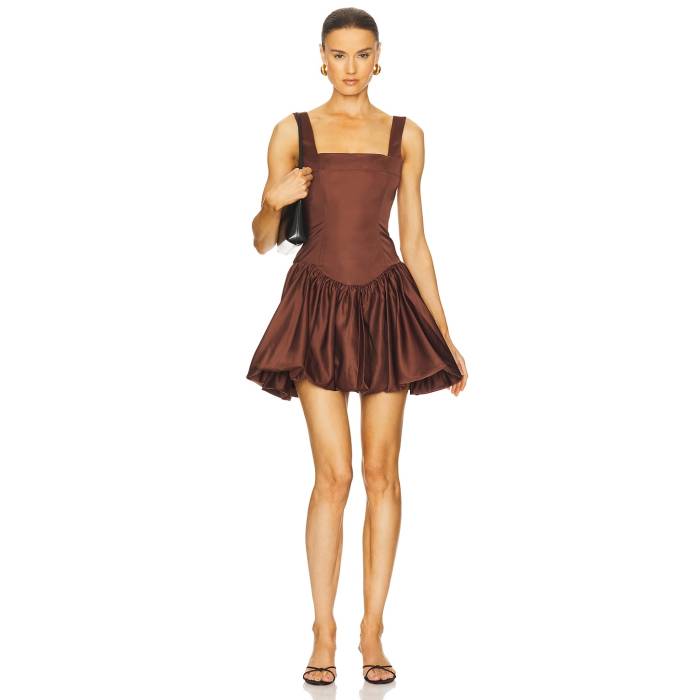 Weworewhat 【 Bubble Skirt Corset Mini Women Chocolate 】 砂上の楼閣 レディース