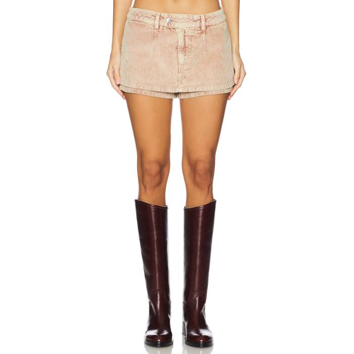 フリーピープル Free People 【 Galivanting Cord Skort Women Chocolate Truffle 】 レディースファッション ボトムス パンツ レディース