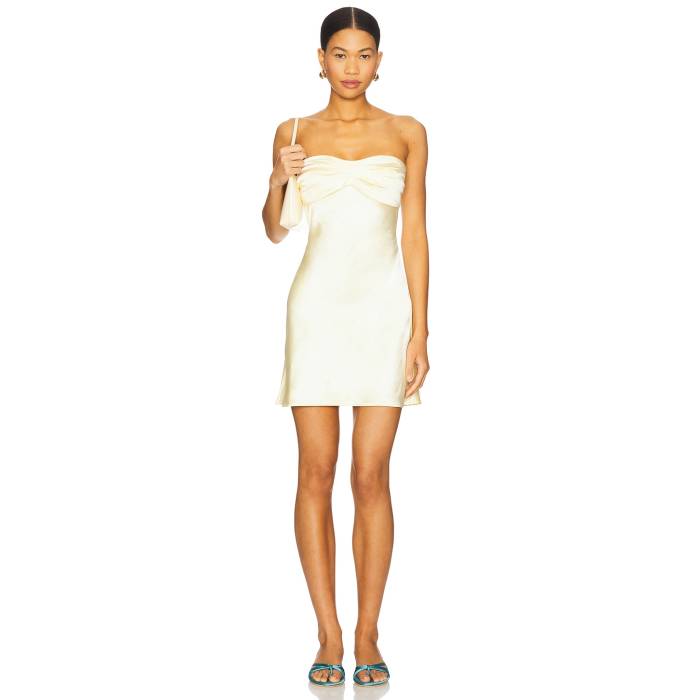 More To Come 【 Paloma Strapless Dress Women Pale Yellow 】 お召しもの レディース yellow 黄味がかった・黄色