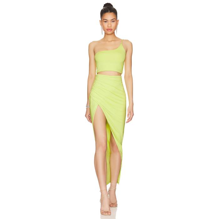 Superdown 【 Lydia Maxi Skirt Set Women Yellow 】 レディースファッション ドレス レディース yellow 黄色・イエロー
