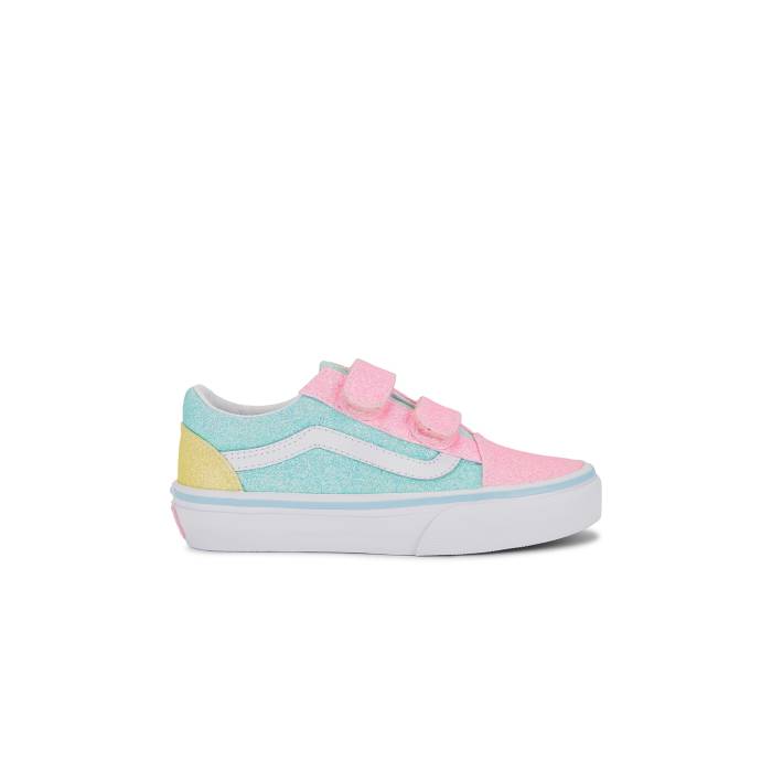 ヴァンズ Vans 【 Kids Old Skool V Girls Pastel Glitter 】 キッズ ベビー マタニティ キッズファッション 靴 スニーカー ジュニア キッズ