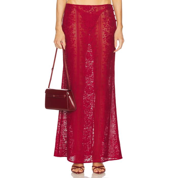 Loba 【 Laura Maxi Skirt Women Deep Red 】 レディース ディープ Red 赤・レッド|スニケス