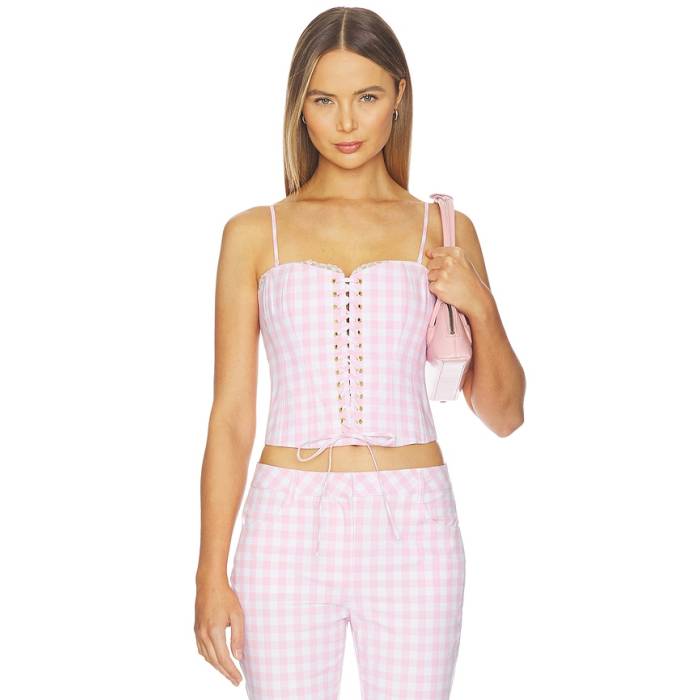 Loveshackfancy 【 Bensen Bustier Women Cheerful Pink 】 レディース pink サクラ色