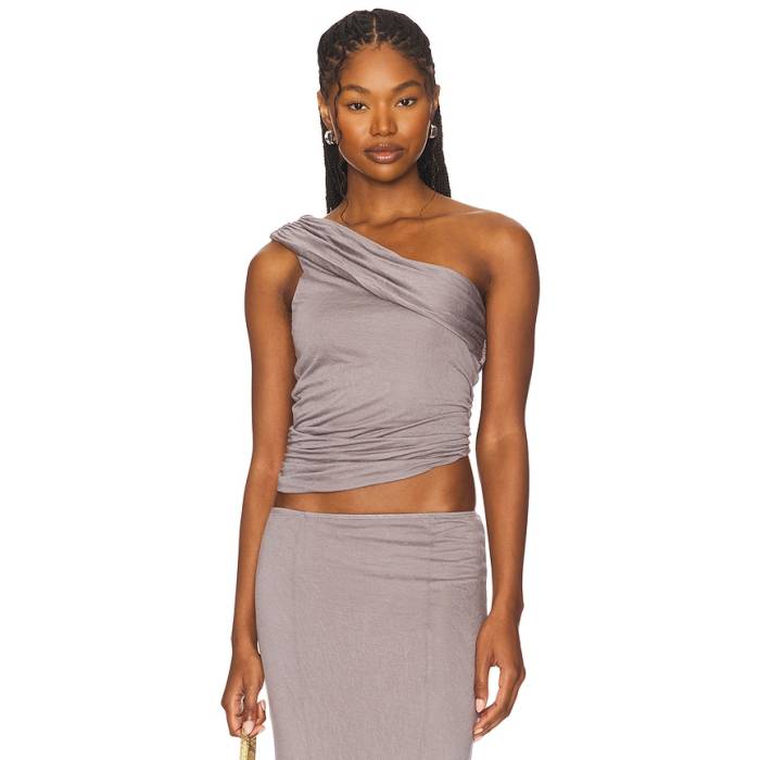 Superdown 【 Alizette Top Women Grey 】 レディース 薄墨色 薄墨色