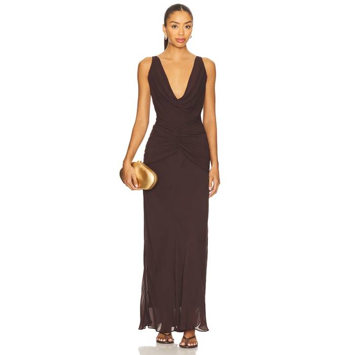 Nicholas 【 Calia Dress Women Cacao 】 お召しもの レディース
