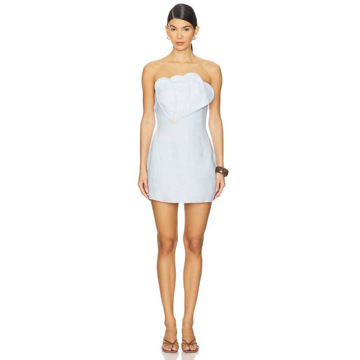 Azulu 【 Jagger Dress Women Ice Blue 】 御召しもの レディース 青碧 青碧