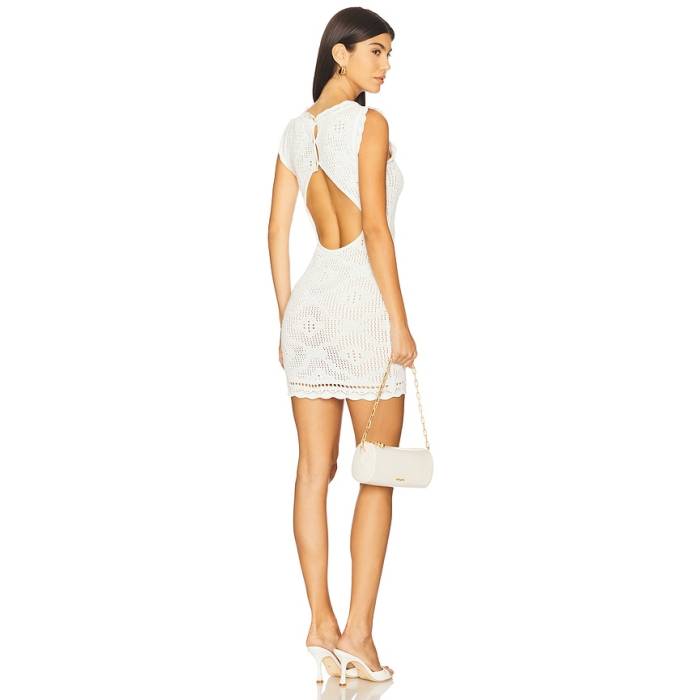 Asta Resort 【 Eve Crochet Mini Dress Women Stone \u0026Amp; Salt 】 御召しもの レディース