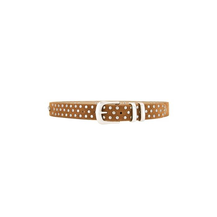 Understated Leather 【 Rhombus Belt Women Tan 】 三尺帯 レディース