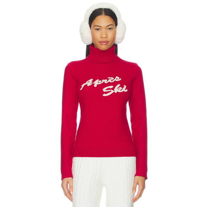 Lovers And Friends 【 Georgina Pullover Sweater Women Red \u0026Amp; Ivory 】 調教師 レディース Red 赤・赤いこと 象牙色