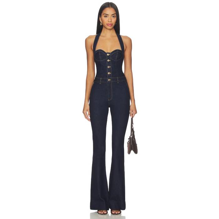 Retrofete 【 Irma Jumpsuit Women Indigo Rise 】 飛び降りる背広 レディース 藍色・インディゴ ライズ
