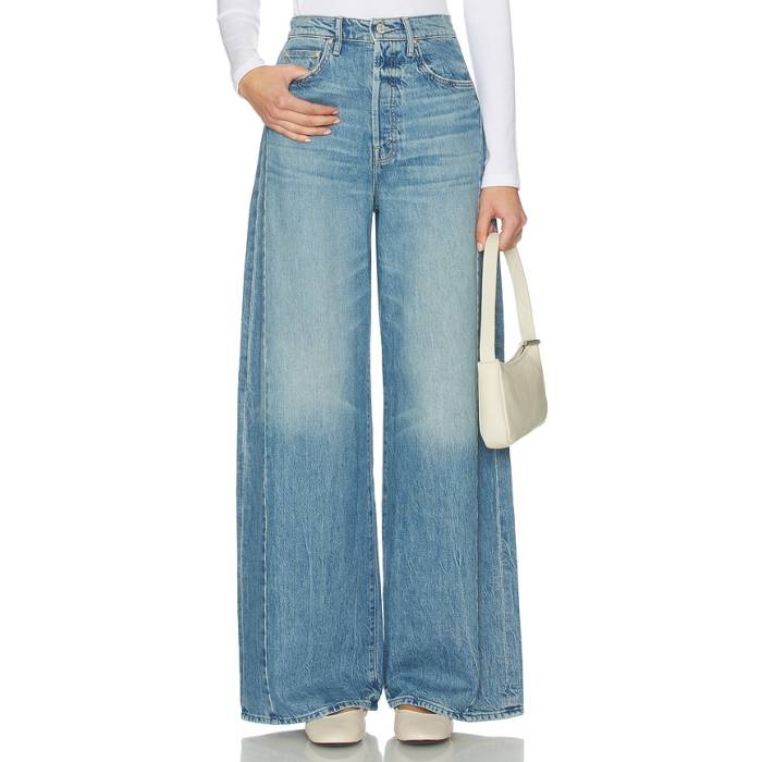 Mother 【 Petite Pipe-Dream Button Sneak Jeans Women Folk Star 】 【小さめ】 ジーンズ レディース