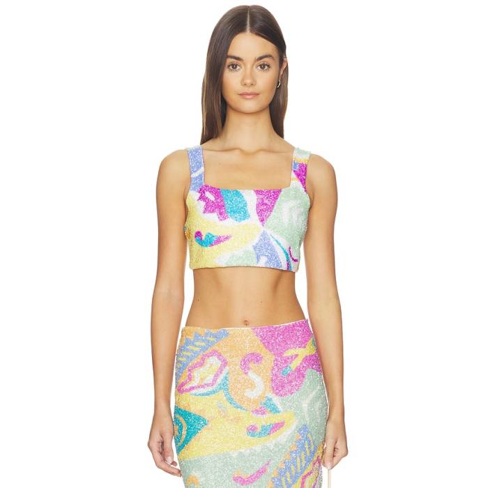 Oceanus 【 Azure Coord Top Women Multi 】 アズール レディース