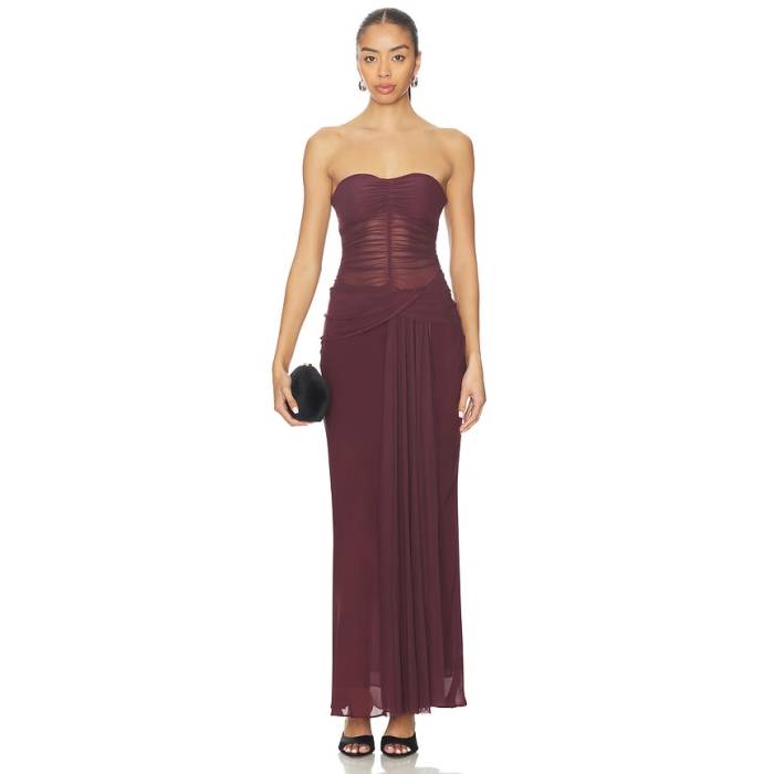Bec + Bridge 【 Noemi Strapless Dress Women Plum 】 お召しもの レディース