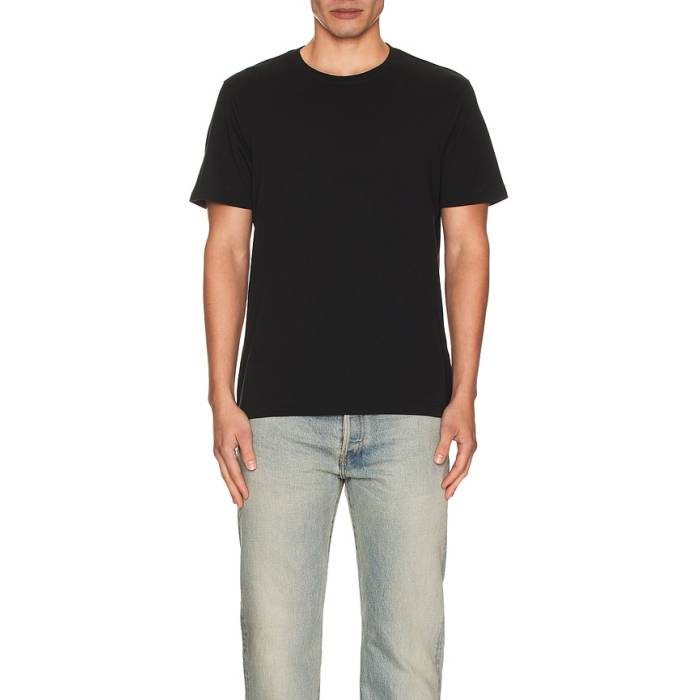 ひな形 Frame 【 Duo Fold Tee Men Noir 】 ティーシャツ メンズ Tシャツ・カットソー-トップス-メンズファッション