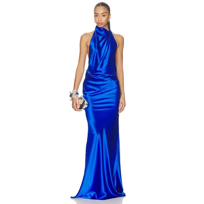 The Sei 【 Halter Drape Bias Gown Women Sapphire 】 レディース