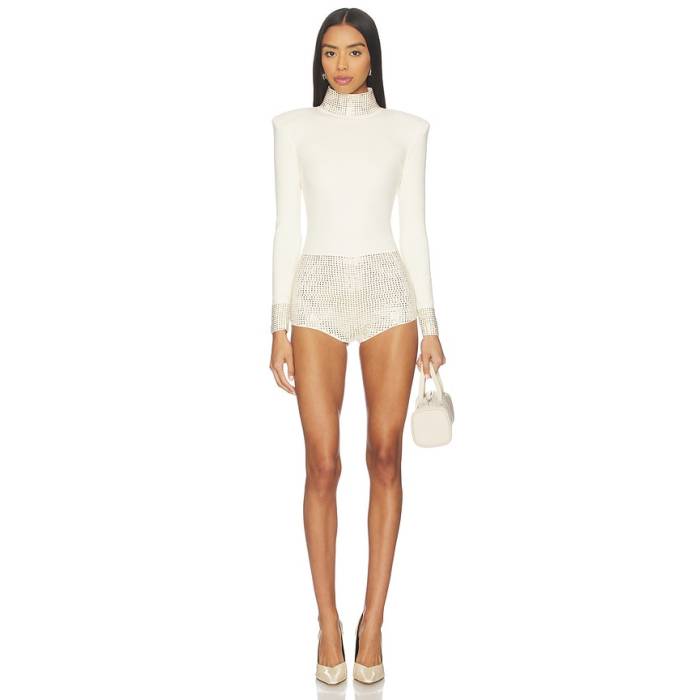 Retrofete 【 Bethanie Romper Women Winter White \u0026Amp; Champagne 】 ロンパース レディース 三冬 白いこと 白いこと