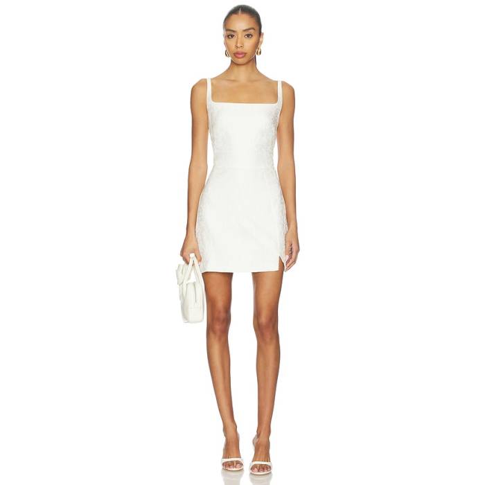アマンダアプリチャード Amanda Uprichard 【 Coco Dress Women Ivory 】 お召しもの レディース 象牙色 レディースファッション-ドレス