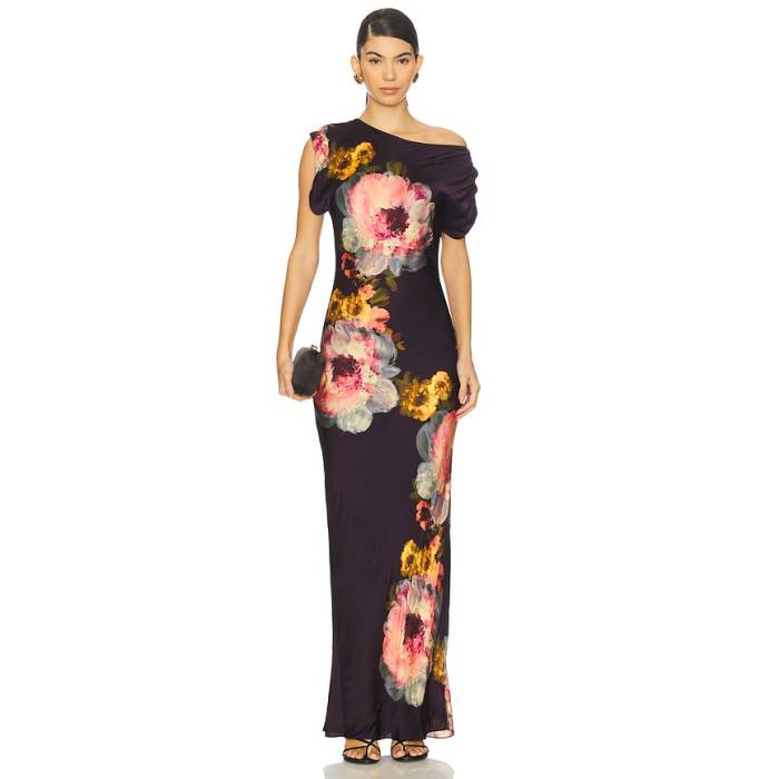 アマンダアプリチャード Amanda Uprichard 【 Elroy Maxi Dress Women Seona Print 】 お召しもの レディース
