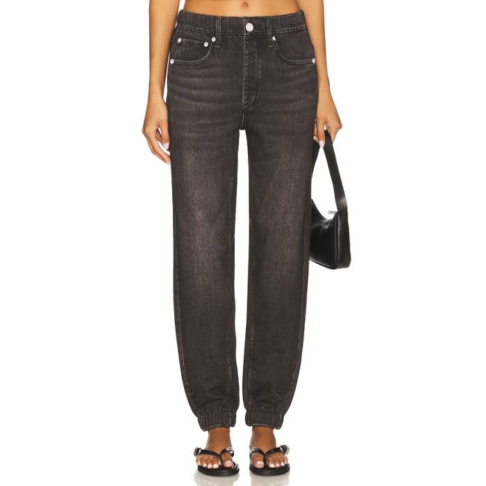 ラグアンドボーン Rag \u0026 Bone 【 Rb Miramar Terry Jogger Pant Jeans Women Faded Black 】 ジョガーパンツ ズボン下 デニム レディース 黒いこと 黒いこと
