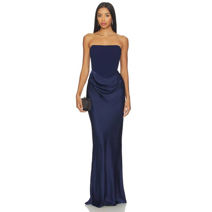 Nookie 【 Chiara Strapless Gown Women Navy 】 レディース 紺色 米国海軍