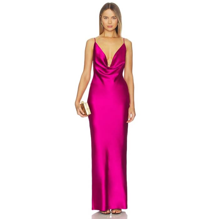 Nookie 【 Valerie Drape Gown Women Magenta 】 レディース マジェンタ