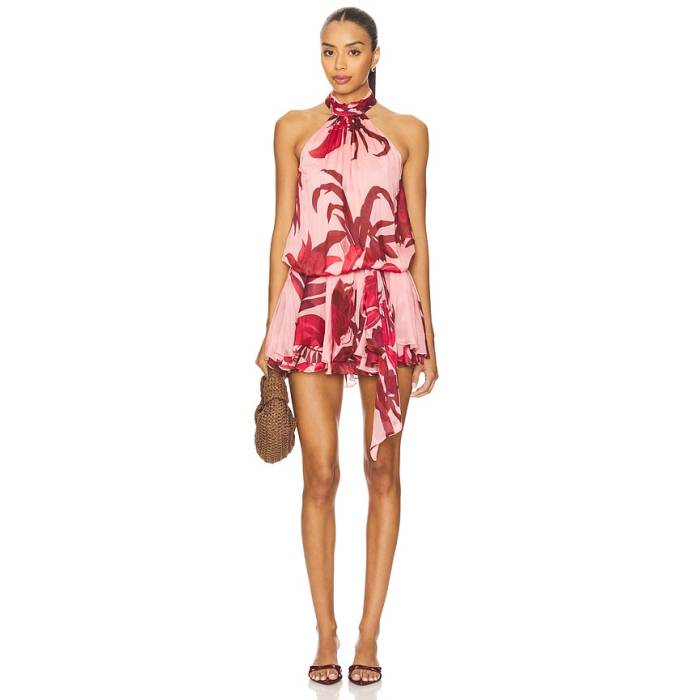 Rococo Sand 【 Mini Dress Women Pink \u0026Amp; Burgundy 】 お召しもの レディース pink サクラ色 ぶどう酒色・バーガンディー