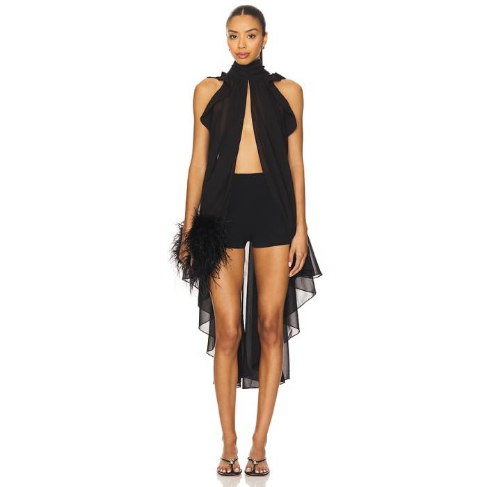 La Fuori 【 Gathered Halter Top Women Black 】 レディース 黒色 ブラック｜スニケス