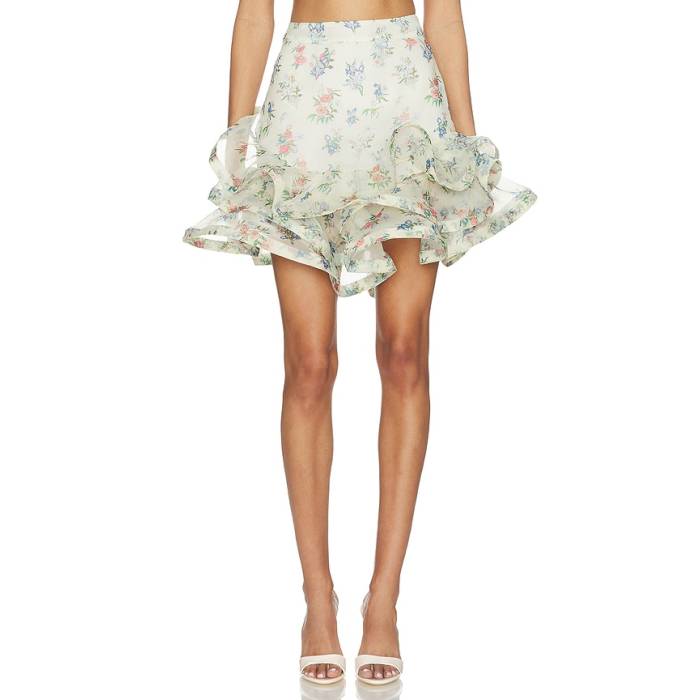 La Fuori 【 Petal Cascade Mini Skirt Women Yellow 】 カスケード レディース yellow 黄色・イエロー|スニケス