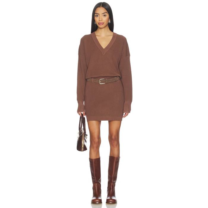 Sovere 【 Venice Sweater Dress Women Mocha 】 トレーナー ドレス レディース｜スニケス
