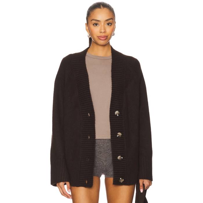 525 America 【 Miller Oversized Cardigan Women Coffee Bean 】 ジレー レディース