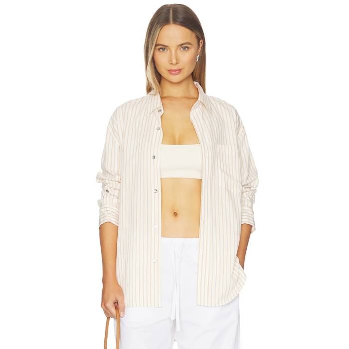 シチズンズオブヒューマニティ Citizens Of Humanity 【 Kayla Shirt Women Sherbet Stripe 】 レディース Stripe 縞模様