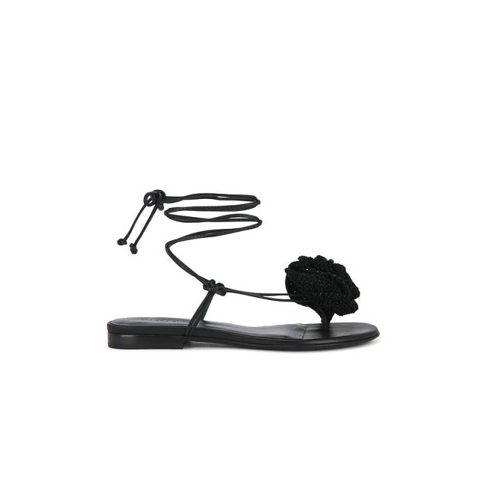 Magda Butrym 【 Wrap Around Flower Sandal Women Black 】 wrap 一回り アラウンド レディース 黒いこと 黒いこと