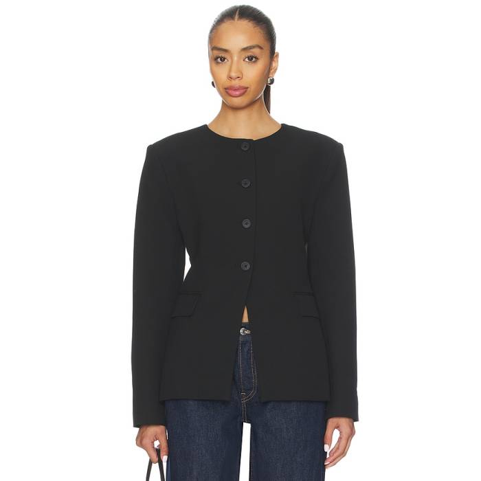 Eaves 【 Keki Collarless Blazer Women Black 】 ブレイザー レディース 黒色 ブラック|スニケス