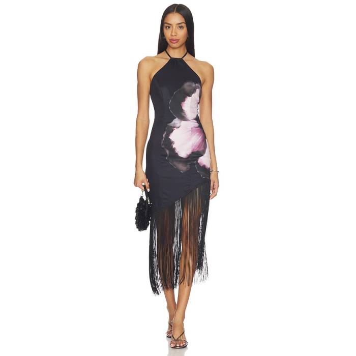 More To Come 【 Deirdre Halter Midi Dress Women Black 】 お召しもの レディース 黒いこと 黒いこと