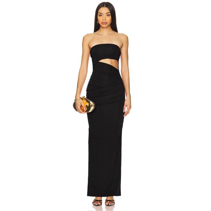 Superdown 【 Messi Maxi Dress Women Black 】 お召しもの レディース 黒いこと 黒いこと