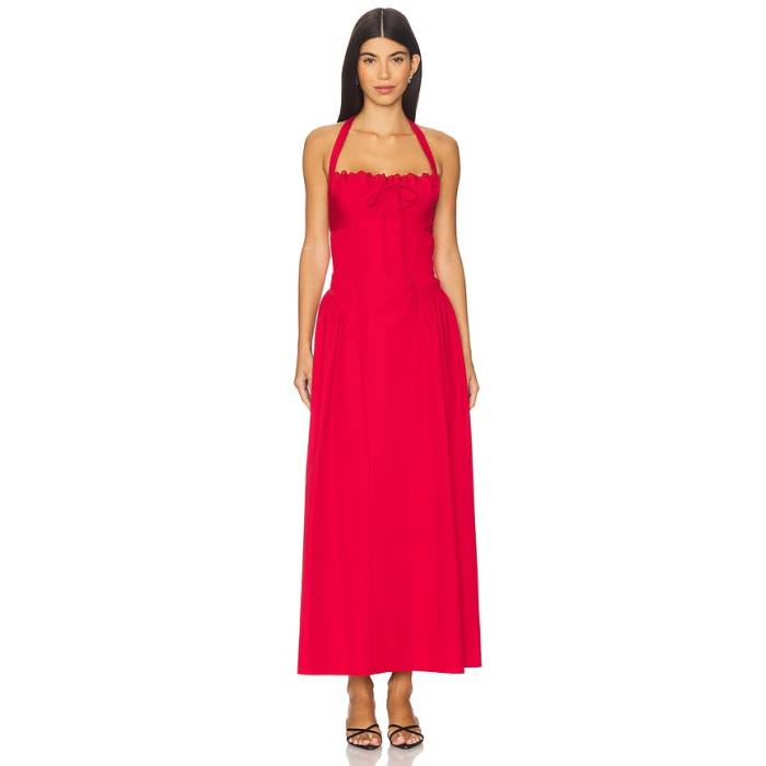 More To Come 【 Danniela Maxi Dress Women Red 】 お召しもの レディース Red 赤・赤いこと