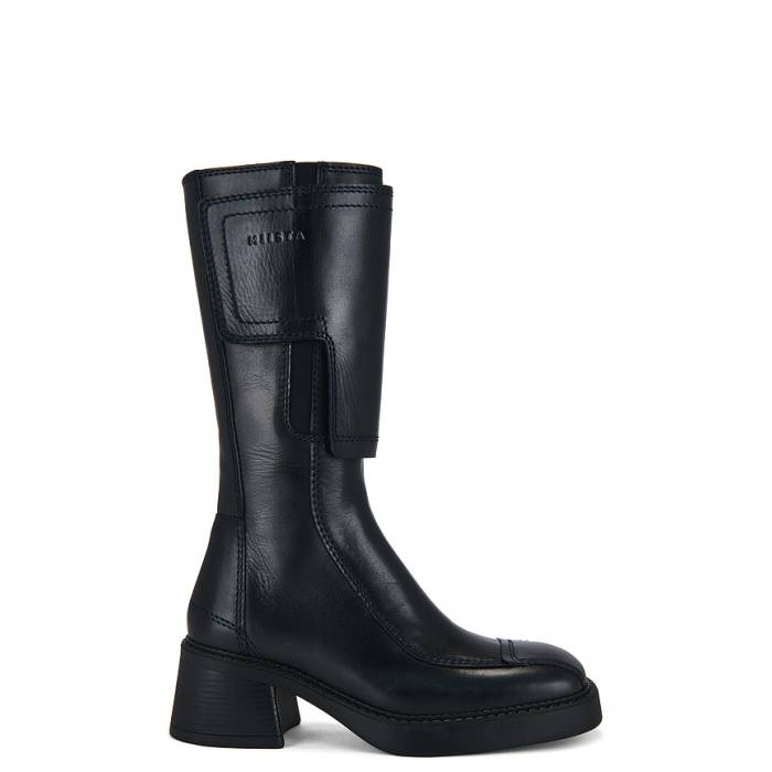 Miista 【 Heikke Boot Women Black \u0026Amp; Navy 】 ブーツ レディース 黒いこと 黒いこと 紺色 米国海軍