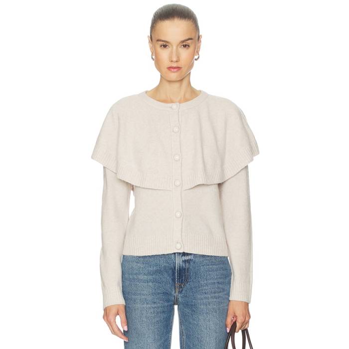 Lna 【 Holly Cape Cardigan Women Blush Ivory 】 ジレー レディース 象牙色