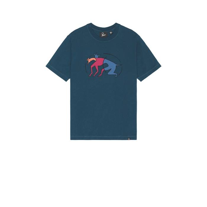 By Parra 【 The Zoomies T-Shirt Men Mallard Green 】 ティーシャツ メンズ green 緑・緑であること