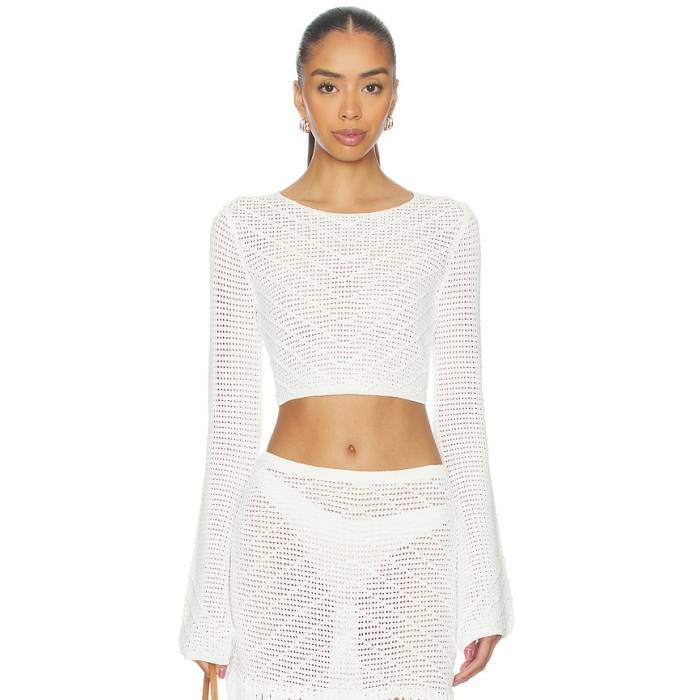 Devon Windsor 【 Erin Longsleeve Top Women Dove 】 ロング衣袂・長袖 レディース