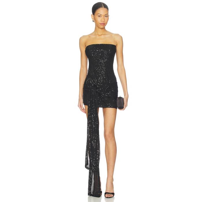 Superdown 【 Asmara Mini Dress Women Black 】 お召しもの レディース 黒いこと 黒いこと