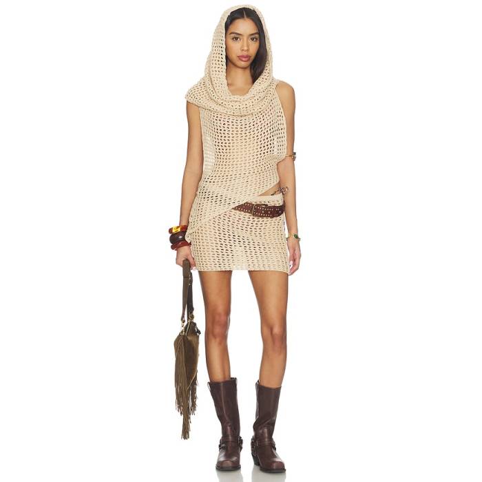 Superdown 【 Braelyn Knit Skirt Set Women Natural 】 編み物 レディース 自然的