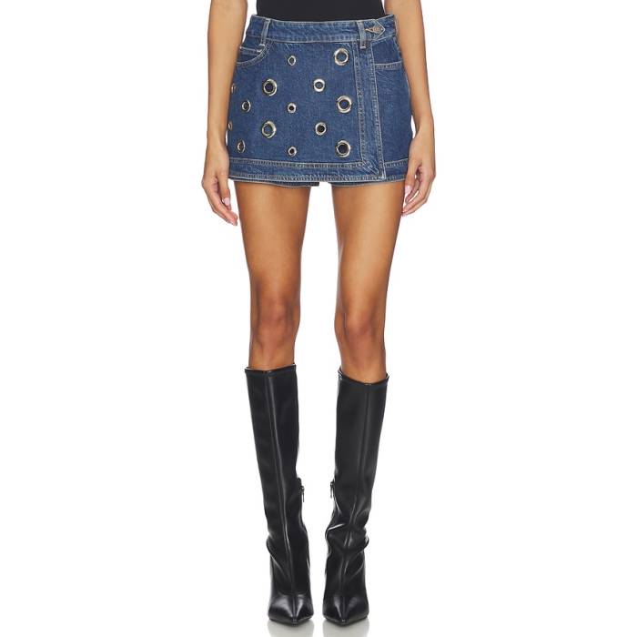 Cinq A Sept 【 Denim Marcia Skort Women Tide 】 デニム レディース