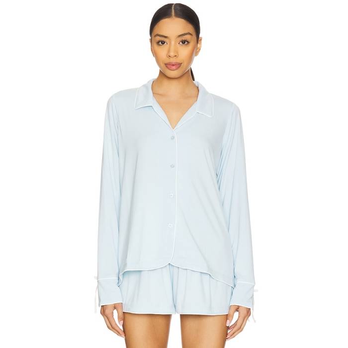 Kat The Label 【 Hugo Shirt Women Sky 】 レディース 天の原