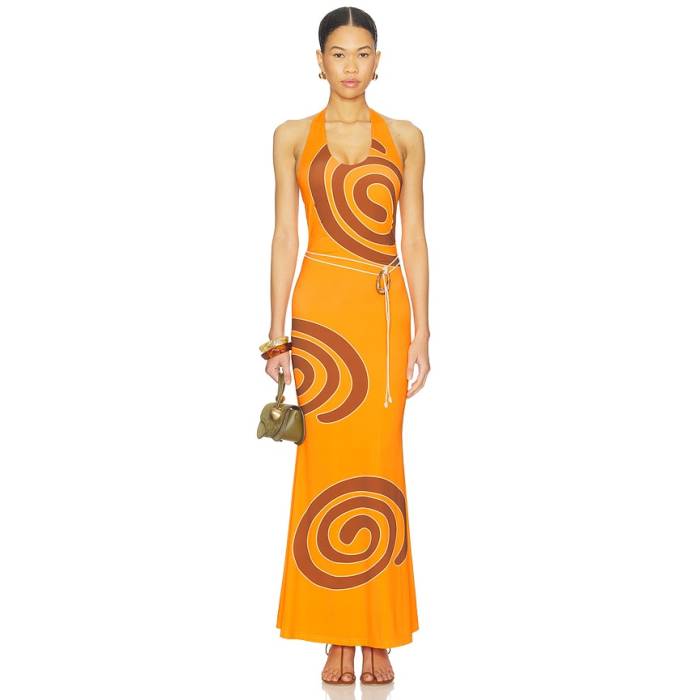The Wolf Gang 【 Giro Halter Dress Women Tangerine Swirl 】 ドレス レディース|スニケス