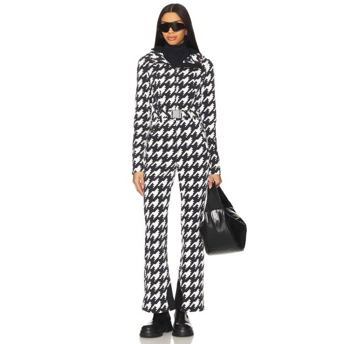 文句なし・ちょっとの間 Perfect Moment 【 Tignes Ski Suit Women Houndstooth 】 背広 レディース