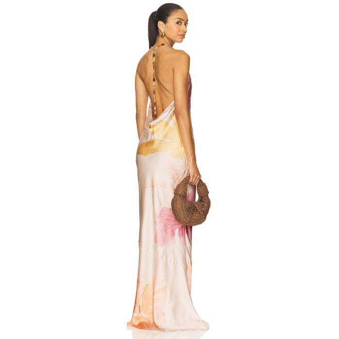Retrofete 【 Padma Dress Women Peche Primavera 】 お召しもの レディース