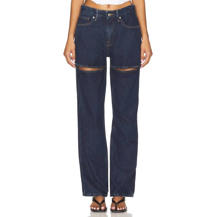 好ましいアメリカン Good American 【 Good 90S Relaxed Women Indigo1003 】 レディース